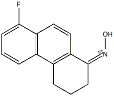 8-Fluoro-3,4-dihydrophenanthren-1(2H)-one (15N)oxime 구조식 이미지
