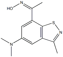 1-[5-(Dimethylamino)-3-methyl-1,2-benzisothiazol-7-yl]ethanone oxime Structure