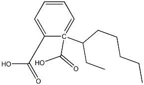 (+)-Phthalic acid hydrogen 1-[(S)-1-ethylhexyl] ester 구조식 이미지