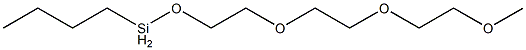 Butyl[2-[2-(2-methoxyethoxy)ethoxy]ethoxy]silane 구조식 이미지