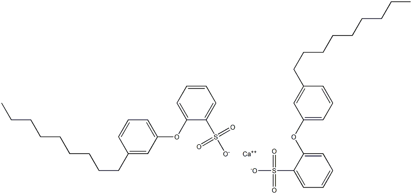 Bis[2-(3-nonylphenoxy)benzenesulfonic acid]calcium salt 구조식 이미지