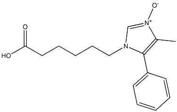 6-[(4-Methyl-5-phenyl-1H-imidazole 3-oxide)-1-yl]hexanoic acid Structure