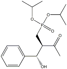 [(2R,3S)-2-Acetyl-3-hydroxy-3-phenylpropyl]phosphonic acid diisopropyl ester Structure