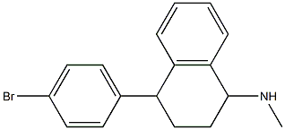 N-Methyl-4-(4-bromophenyl)-1,2,3,4-tetrahydro-1-naphthalenamine Structure