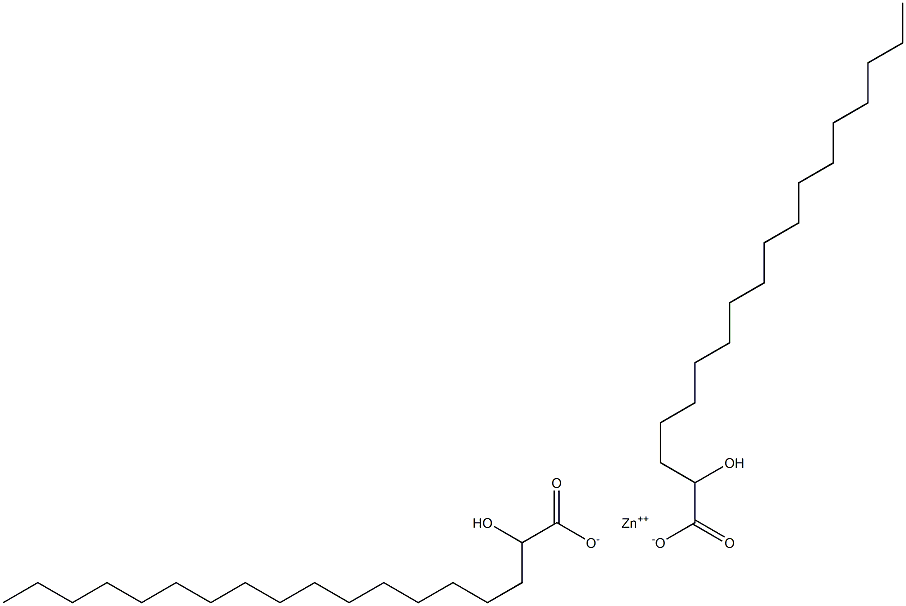 Bis(2-hydroxyoctadecanoic acid)zinc salt 구조식 이미지