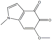 1-Methyl-6-methoxy-1H-indole-4,5-dione Structure