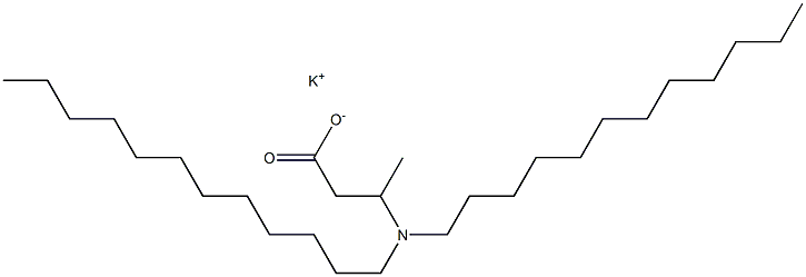 3-(Didodecylamino)butyric acid potassium salt 구조식 이미지