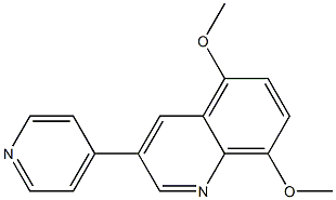 5,8-Dimethoxy-3-(4-pyridyl)quinoline 구조식 이미지