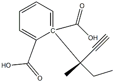 (+)-Phthalic acid hydrogen 1-[(S)-3-methyl-1-pentyne-3-yl] ester Structure