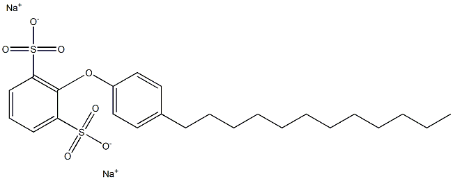 4'-Dodecyl[oxybisbenzene]-2,6-disulfonic acid disodium salt Structure