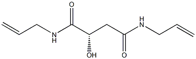 [S,(-)]-N,N'-Diallyl-2-hydroxysuccinamide Structure