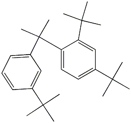 2-(2,4-Di-tert-butylphenyl)-2-(3-tert-butylphenyl)propane 구조식 이미지