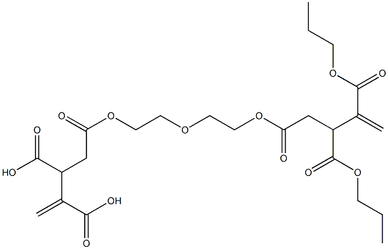4,4'-[Oxybisethylenebis(oxycarbonyl)]bis(1-butene-2,3-dicarboxylic acid dipropyl) ester Structure