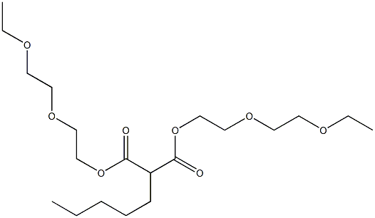 Pentylmalonic acid bis[2-(2-ethoxyethoxy)ethyl] ester 구조식 이미지