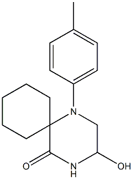 1-(4-Methylphenyl)-3-hydroxy-1,4-diazaspiro[5.5]undecan-5-one Structure