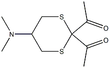 2,2-Diacetyl-5-(dimethylamino)-1,3-dithiane Structure