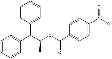 (+)-p-Nitrobenzoic acid (S)-2,2-diphenyl-1-methylethyl ester 구조식 이미지