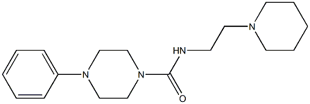 4-Phenyl-N-[2-(1-piperidinyl)ethyl]piperazine-1-carboxamide Structure