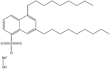 5,7-Dinonyl-1-naphthalenesulfonic acid hydroxybarium salt 구조식 이미지