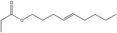 Propionic acid 4-nonenyl ester Structure