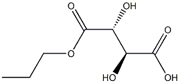 meso-Tartaric acid hydrogen 1-propyl ester 구조식 이미지