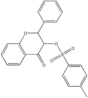 2-Phenyl-3-tosyloxychroman-4-one Structure