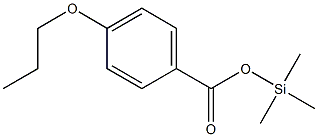 4-Propoxybenzoic acid trimethylsilyl ester 구조식 이미지