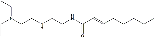 N-[2-[2-(Diethylamino)ethylamino]ethyl]-2-octenamide Structure