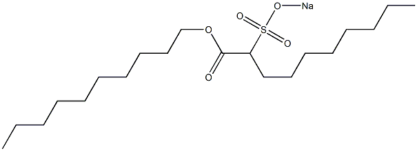 2-(Sodiosulfo)decanoic acid decyl ester 구조식 이미지