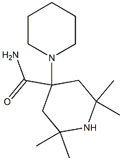 4-(1-Piperidyl)-2,2,6,6-tetramethyl-4-piperidinecarboxamide 구조식 이미지