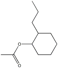 Acetic acid 2-propylcyclohexyl ester Structure