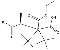 (2S)-Propane-1,1,2-tricarboxylic acid 1,1-ditert-butyl 2-ethyl ester Structure