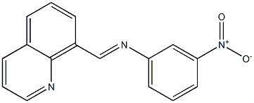 N-(3-Nitrophenyl)quinoline-8-methanimine Structure