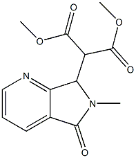 6,7-Dihydro-6-methyl-7-[di(methoxycarbonyl)methyl]-5H-pyrrolo[3,4-b]pyridin-5-one Structure