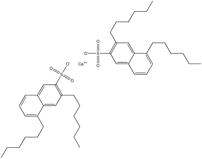 Bis(3,5-dihexyl-2-naphthalenesulfonic acid)calcium salt 구조식 이미지