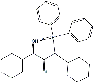 (1R,2S)-1,3-Dicyclohexyl-3-(diphenylphosphinyl)-1,2-propanediol 구조식 이미지