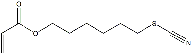 Acrylic acid 6-thiocyanatohexyl ester 구조식 이미지