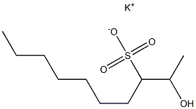 2-Hydroxydecane-3-sulfonic acid potassium salt 구조식 이미지