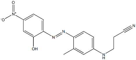 N-Cyanoethyl-p-(4-nitro-2-hydroxyphenylazo)-m-toluidine Structure