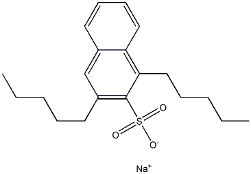 1,3-Dipentyl-2-naphthalenesulfonic acid sodium salt Structure