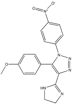 1-(4-Nitrophenyl)-4-[(4,5-dihydro-1H-imidazol)-2-yl]-5-(4-methoxyphenyl)-1H-1,2,3-triazole 구조식 이미지