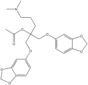 4-(Dimethylamino)-1,1-bis[[3,4-(methylenedioxy)phenoxy]methyl]-1-butanol acetate Structure