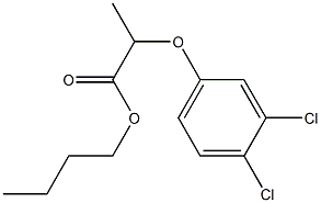 2-(3,4-Dichlorophenoxy)propionic acid butyl ester 구조식 이미지