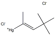 (E)-1,3,3-Trimethyl-1-butenylmercury(II) chloride Structure