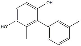 2-(3-Methylphenyl)-3-methylbenzene-1,4-diol 구조식 이미지