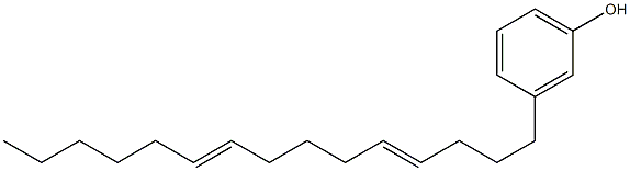 3-(4,9-Pentadecadienyl)phenol 구조식 이미지