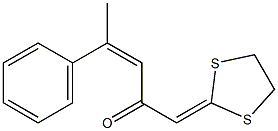 4-Phenyl-1-(1,3-dithiolan-2-ylidene)-3-penten-2-one Structure