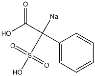 2-Sodiosulfo-2-phenylacetic acid 구조식 이미지