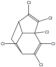 2,3,4,5,6,8-Hexachlorotricyclo[5.2.1.04,9]deca-2,5-diene Structure