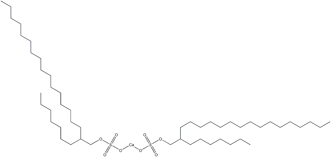 Bis(2-heptyloctadecyloxysulfonyloxy)calcium Structure
